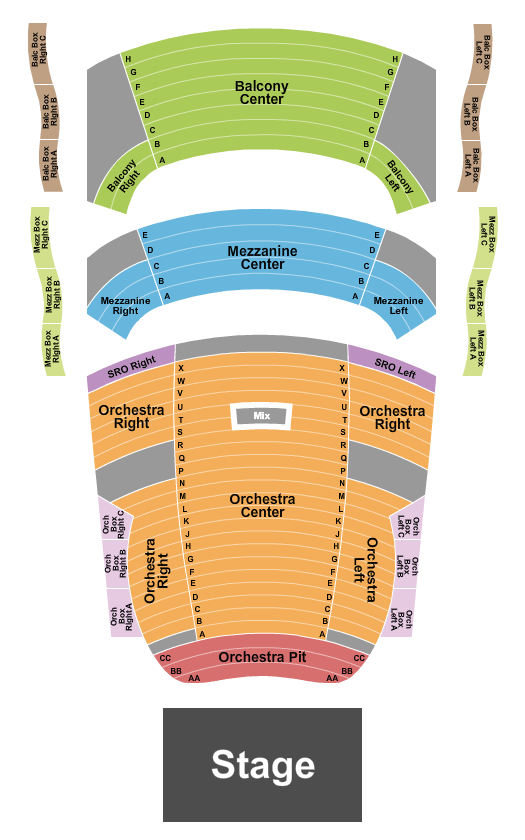 Sandler Center For The Performing Arts Nutcracker Seating Chart